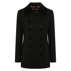 Пальто из смеси шерсти и кашемира с хлопком Dolce & Gabbana