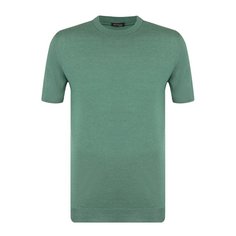 Хлопковый джемпер с короткими рукавами Kiton