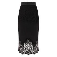 Юбка из смеси шелка и хлопка Dolce & Gabbana