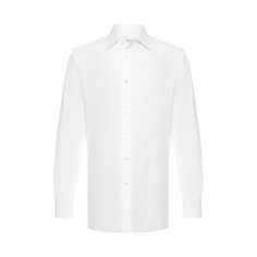 Сорочка из смеси хлопка и льна Brioni