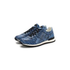Кроссовки из кожи крокодила Kiton