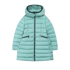 Пуховое пальто на молнии с капюшоном Moncler Enfant