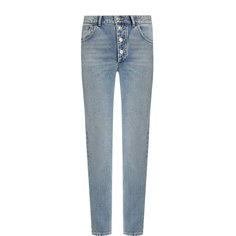 Укороченные джинсы с потертостями Balenciaga