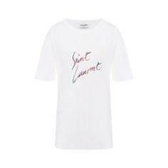 Хлопковая футболка Saint Laurent