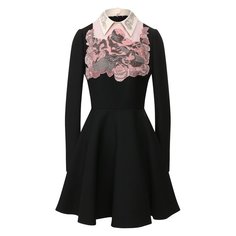 Платье из смеси шерсти и шелка Valentino