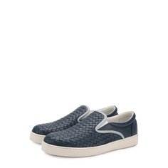 Кожаные слипоны с плетением intrecciato Bottega Veneta