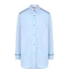 Хлопковая блуза с декоративной отделкой No. 21