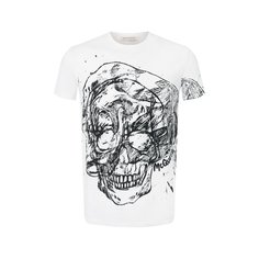 Хлопковая футболка Alexander McQueen