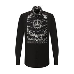 Рубашка из смеси хлопка и шелка Dolce & Gabbana