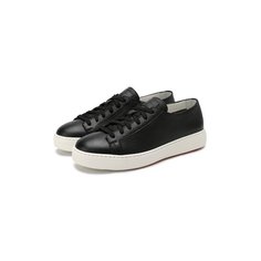 Кожаные кеды Santoni