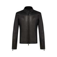 Кожаная куртка Emporio Armani