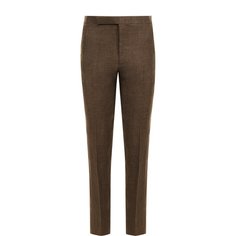 Льняные брюки прямого кроя Ralph Lauren