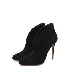 Замшевые ботильоны Vamp на шпильке Gianvito Rossi