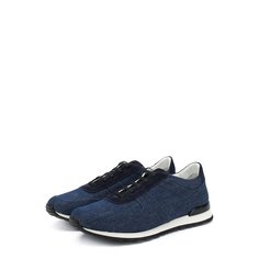 Текстильные кроссовки на шнуровке Kiton