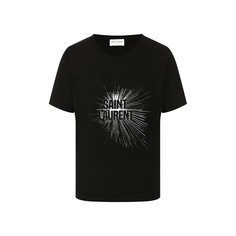 Хлопковая футболка Saint Laurent