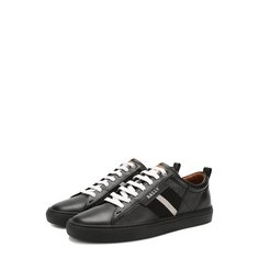 Кожаные кеды Helvio на шнуровке Bally