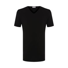 Хлопковая футболка с V-образным вырезом Zimmerli