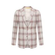 Пиджак из смеси льна и шерсти Canali