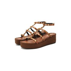 Кожаные сандалии Valentino Garavani Rockstud Valentino