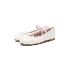 Кожаные балетки с перемычкой Pretty Ballerinas