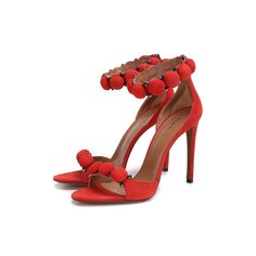 Замшевые босоножки Alaia