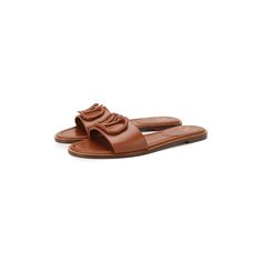 Кожаные шлепанцы Valentino Garavani VLOGO Valentino