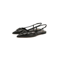 Кожаные балетки Valentino Garavani VLOGO Valentino