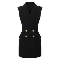 Шерстяное платье Balmain