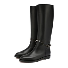 Кожаные сапоги Valentino Garavani Rockstud Valentino