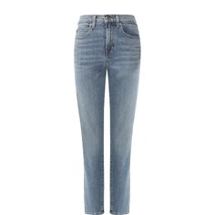 Укороченные джинсы с потертостями Proenza Schouler