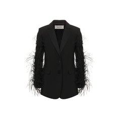 Жакет с отделкой перьями Valentino