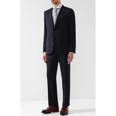 Шерстяной костюм с пиджаком на двух пуговицах Canali