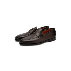 Кожаные лоферы Santoni