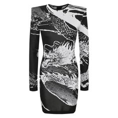 Платье из вискозы Balmain