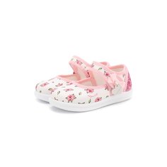 Текстильные туфли с застежкой велькро Monnalisa