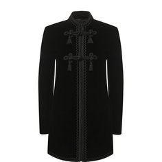 Бархатный жакет с декоративными пуговицами Saint Laurent