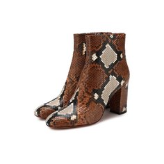 Ботильоны из кожи питона Santoni