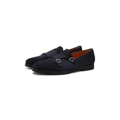 Замшевые монки Santoni