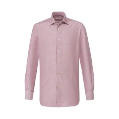 Сорочка из смеси хлопка и льна Kiton