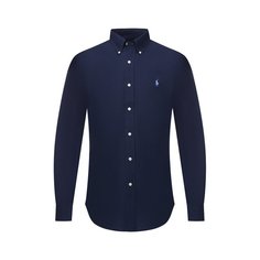 Хлопковая рубашка с воротником button down Polo Ralph Lauren