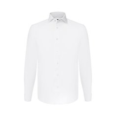 Хлопковая сорочка с воротником акула Ermenegildo Zegna