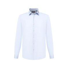 Хлопковая сорочка с воротником кент Corneliani