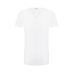 Хлопковая футболка с V-образным вырезом Zimmerli
