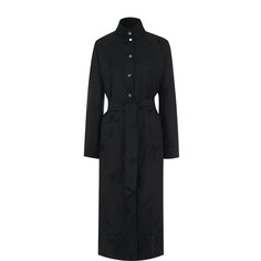 Однотонное шелковое пальто с поясом Kiton