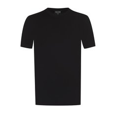 Футболка из вискозы с круглым вырезом Giorgio Armani