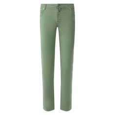 Брюки из смеси льна и хлопка Kiton