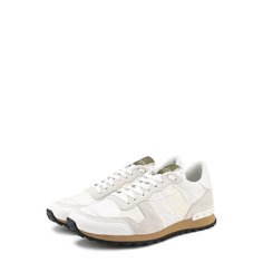Комбинированные кроссовки Valentino Garavani Rockrunner на шнуровке Valentino