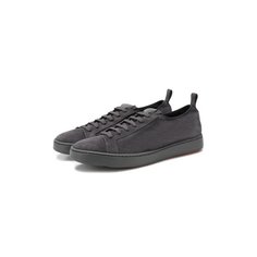 Замшевые кеды Santoni