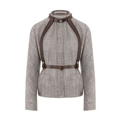 Жакет из смеси шелка и льна Giorgio Armani