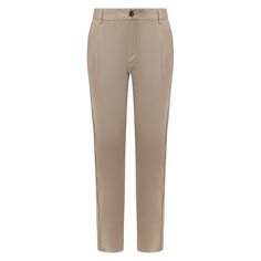 Брюки из смеси льна и хлопка Giorgio Armani
